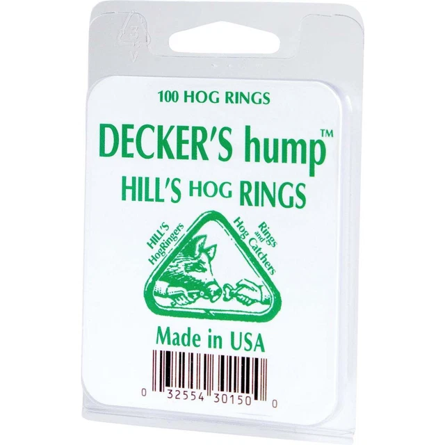 Decker Hill's Steel Hog Ring (100-Pack) #3 Decker Hill's #3 Hog - 3 In W x 4-1/4
