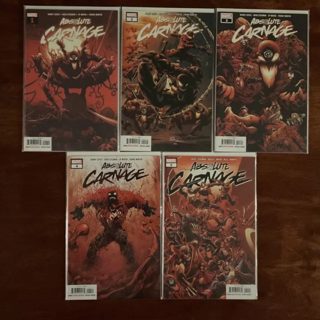 Absolute Carnage 1-5 (1 2 3 4 5) Marvel Comics 2019 Donny Cates