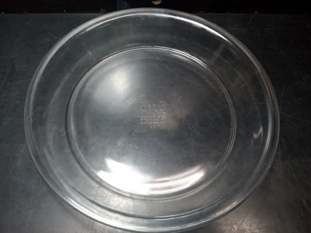 Vintage Pyrex Clear Glass 11 inch Dia. Pie Plate Deep Dish # 210 Corning NY
