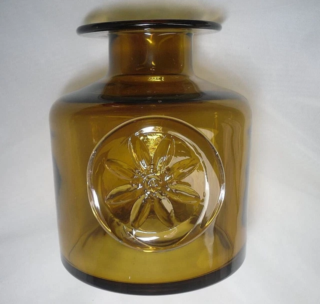 Dartington Glass Daisy Bottle Vase