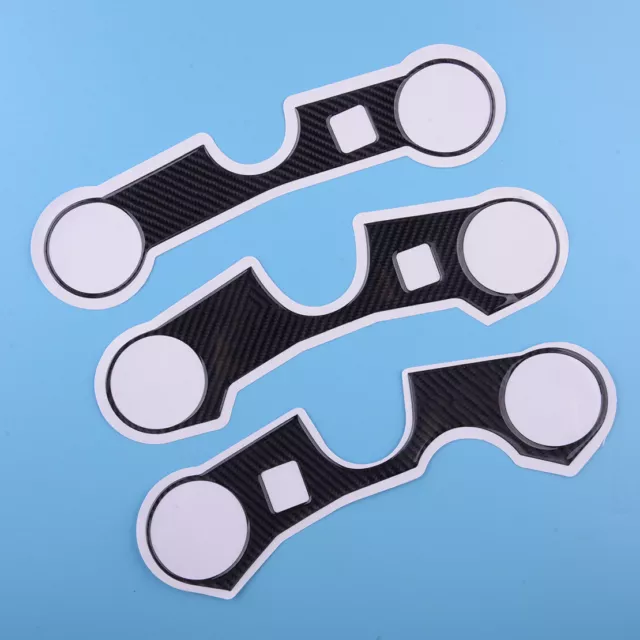 Carbon Fiber Triple Tree Top Clamp Sticker Pad Fit For Suzuki GSXR750 GSXR1000