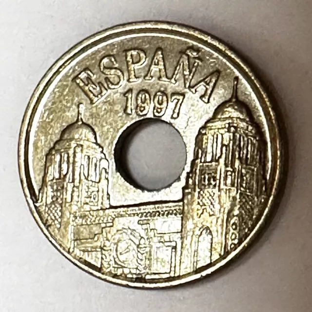 SPAIN 25 PESETAS COIN 1997 (COMMEMORATIVE COIN) (MELILLA) Foreign World Coins