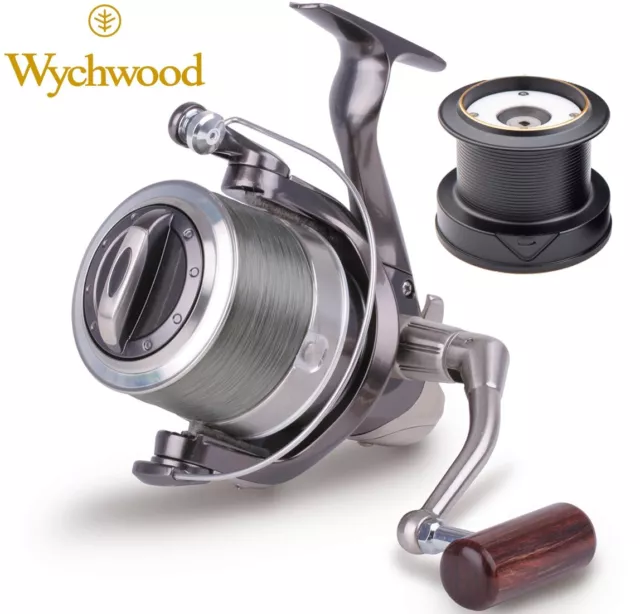 Wychwood Riot Big Pit Fishing Reels + Spare Spool Size 65 / 75 Carp Reels
