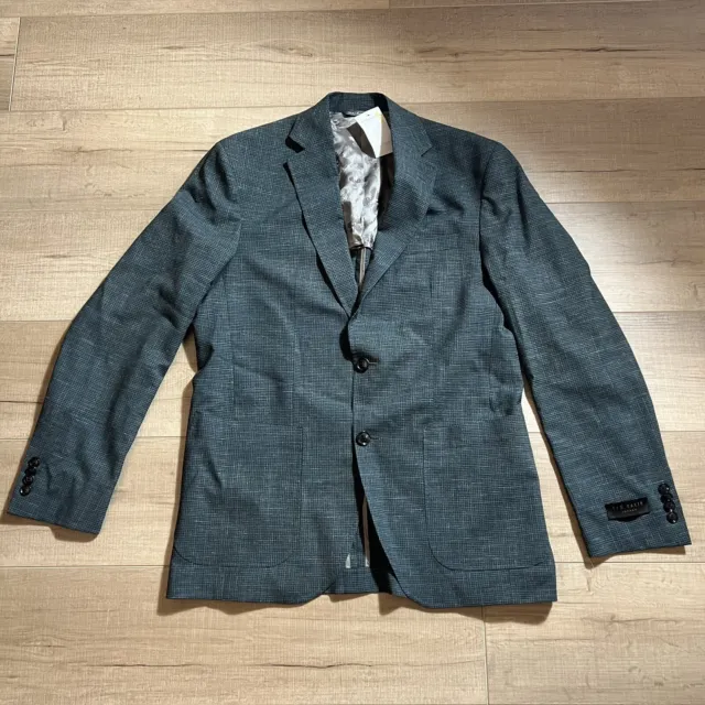 Ted Baker London Keith Wool Linen Sport Coat Blazer Jacket Sz 40R New  $795
