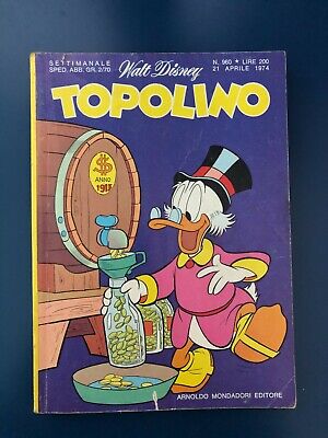 Topolino N.960 Aprile 1974 Walt Disney Mondadori Ed. Con Bollini