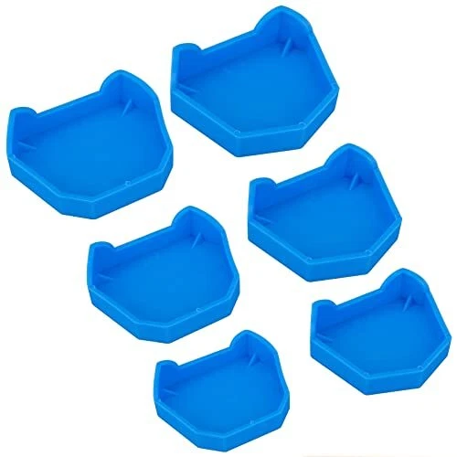 6 Pcs Dental Base Former Kit Dental Lab Model Base Set Plaster Mold Base