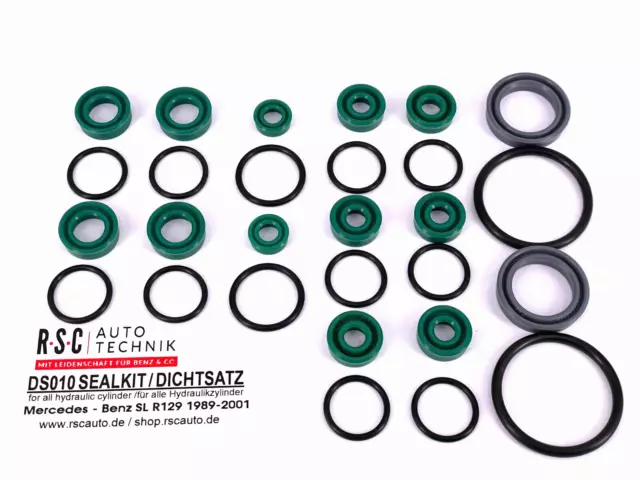 Sealkit Set Mercedes Benz SL R129 90-01 for roof hydraulic cylinders