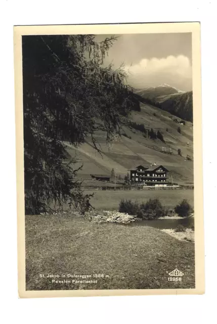 Foto AK St.Jakob in Defereggen Pension  Forellenhof Liens Tirol ca 20 er Jahre !