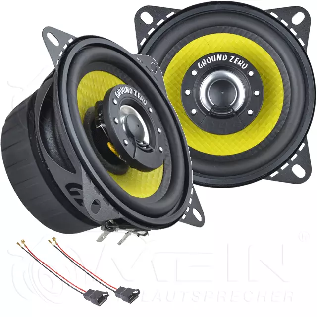 GROUND ZERO LAUTSPRECHER für VW T4 Bus 1996-2003 Armaturenbrett Front 100W #BELX