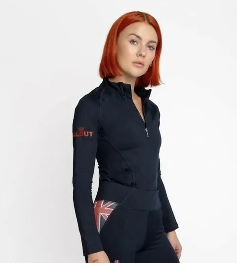 Chillout Extreme Union Jack Base Layer Long Sleeve Top **Sale** Rrp Â£50