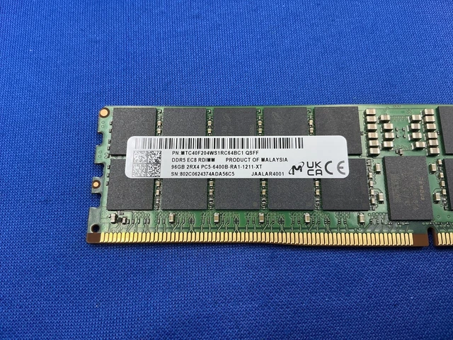 Hp 48gx Mémoire RDIMM Hynix 96 Go (2x48 Go) DDR5 4800 MHz PC5-38400 ECC