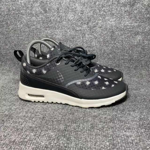 Nike Air Max Thea Print Shoes Womens 7 Black Dark Gray 599408-008