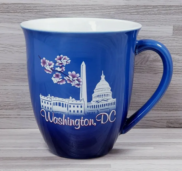 Washington, DC Souvenir 12 oz. Coffee Mug Cup Cobalt Blue