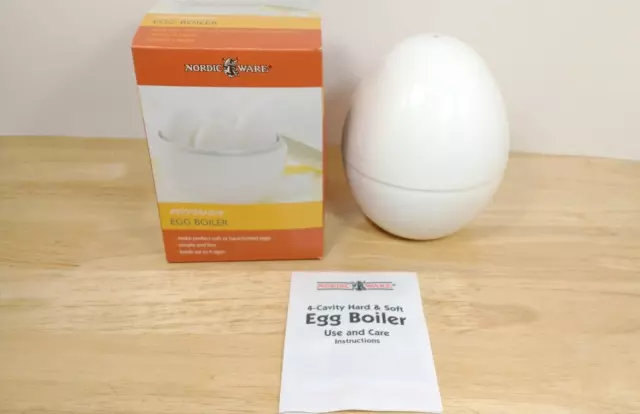 Nordic Ware Microwave Egg Boiler, 4 Capacity, White