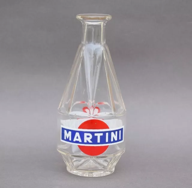 Antique MARTINI glass decanter - advertising item