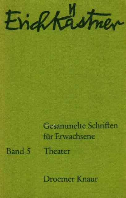 Erich Kästner - Theater , Band 5 - Gesammelte Werke (1969, Taschenbuch)