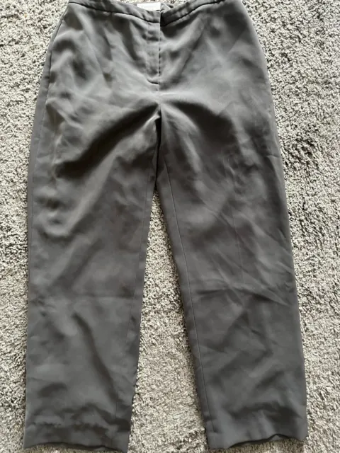 CALVIN KLEIN Straight Leg Mid Rise Stretch Gray Dress Pants Women's Size 10