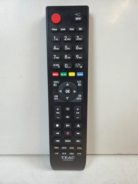 REMOTE CONTROL C5370WTE01R for TEAC Model : LCD192HD, LCD222HD