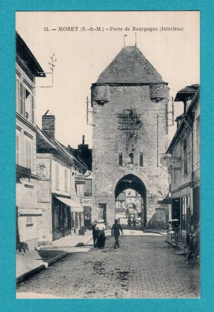 Moret - Porte de Bourgogne: CPA, old postcard / NC