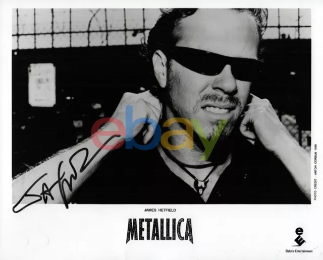 JAMES HETFIELD METALLICA SIGNED 8X10 PHOTO reprint