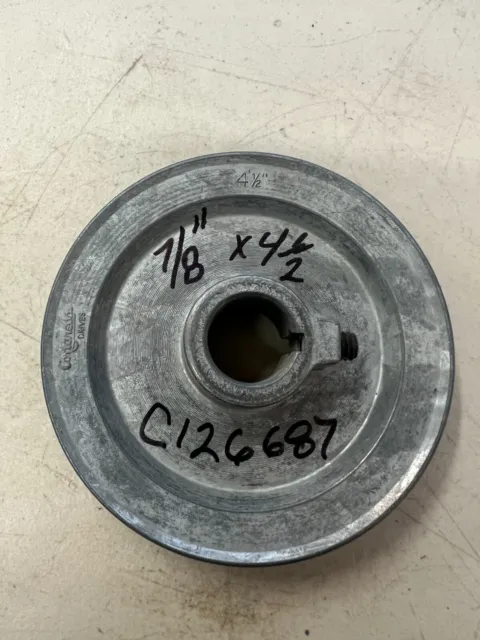 congress drives die cast pulley 7/8 shaft x 4 1/2