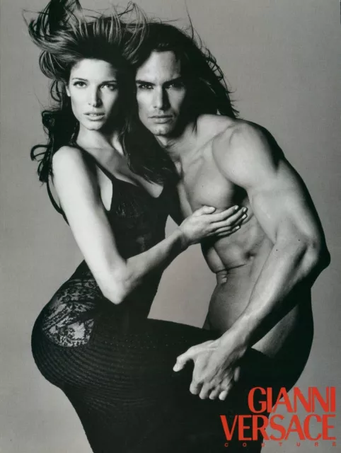 Versace Couture Magazine Print Ad Stephanie Seymour Richard Avedon Gianni 1993