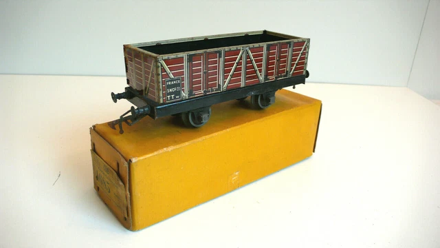 BING BAVARIA ÉCHELLE O SPEISEWAGEN À BOGIES TÔLE Lg 21 cm BON ÉTAT
