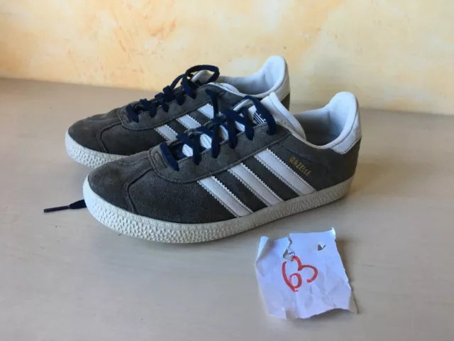 Scarpe Shoes Casual Adidas Gazelle Grigio  Donna Women Bambino  Num. 37 1/3