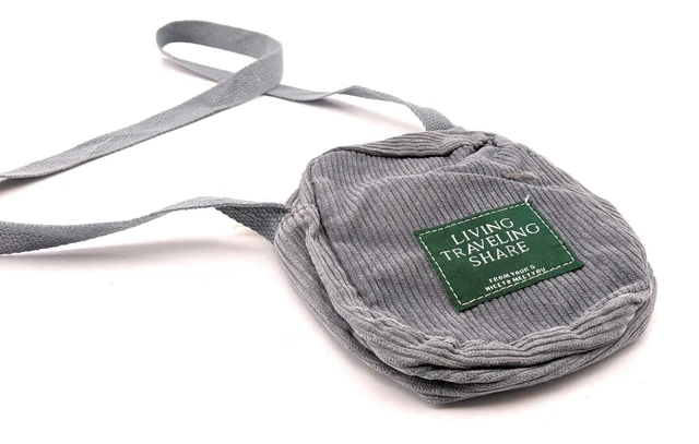 Living Traveling Share Crossbody Bag Corduroy Blue 3