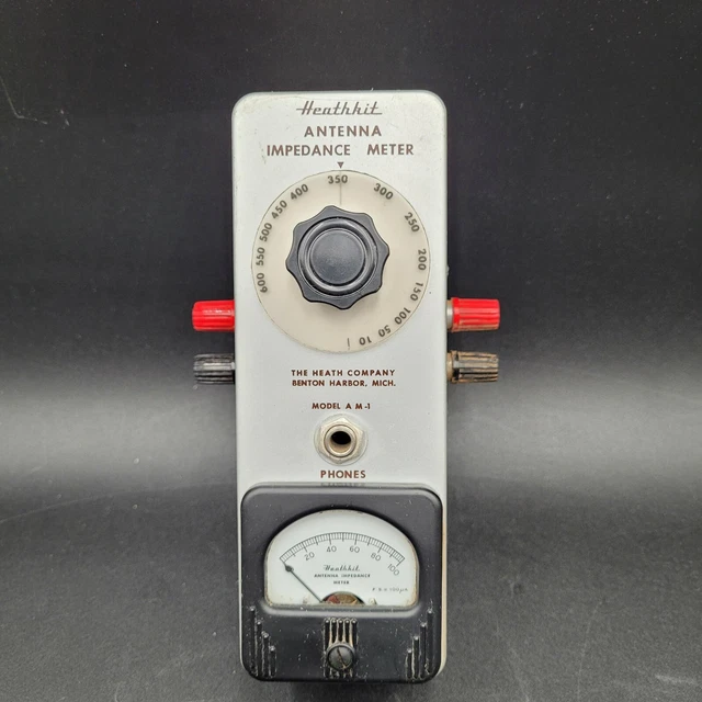 VINTAGE HEATHKIT HAM Radio Handheld Antenna Impedence Meter Model AM