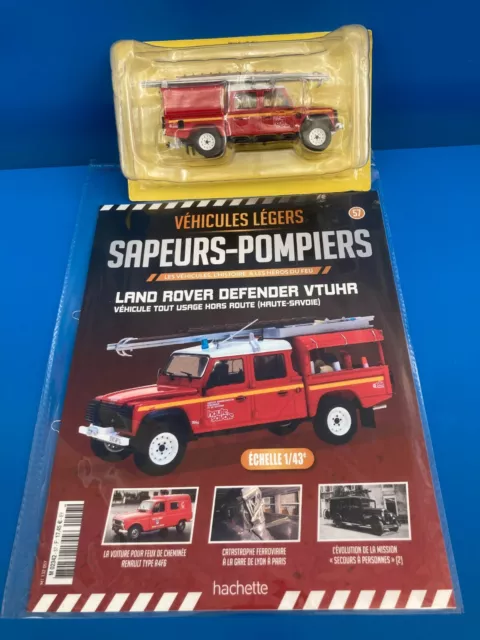 1/43 N°57 LAND ROVER DEFENDER VTUHR Véhicule Pompiers ( HAUTE-SAVOIE ) HACHETTE