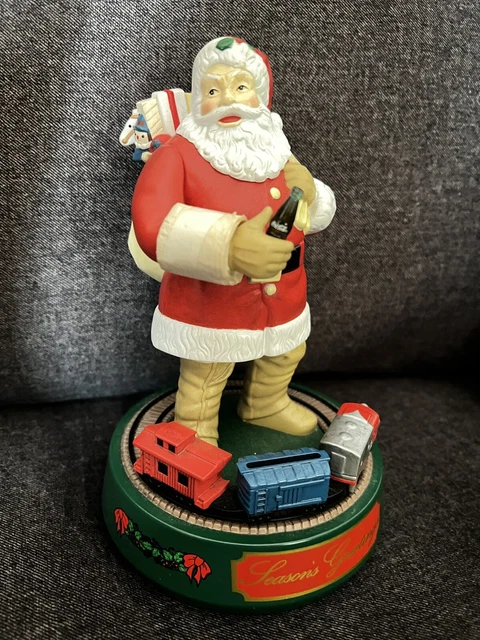 Coca Cola Santa Claus Mechanical Coin Bank Vintage