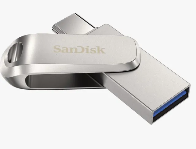 SanDisk Type C USB Memory Stick 64GB 128GB 256GB Flash Drive Ultra Dual Luxe