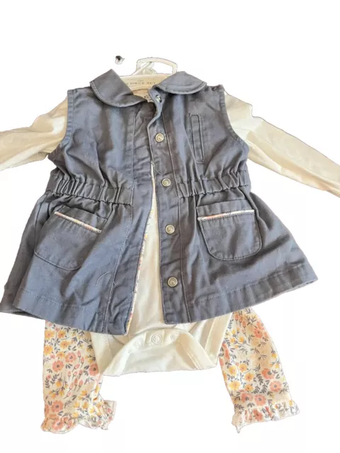 Baby Girl Brand New Size 3-6 + 6 Mo With Tags Carters And Max Studio Lot