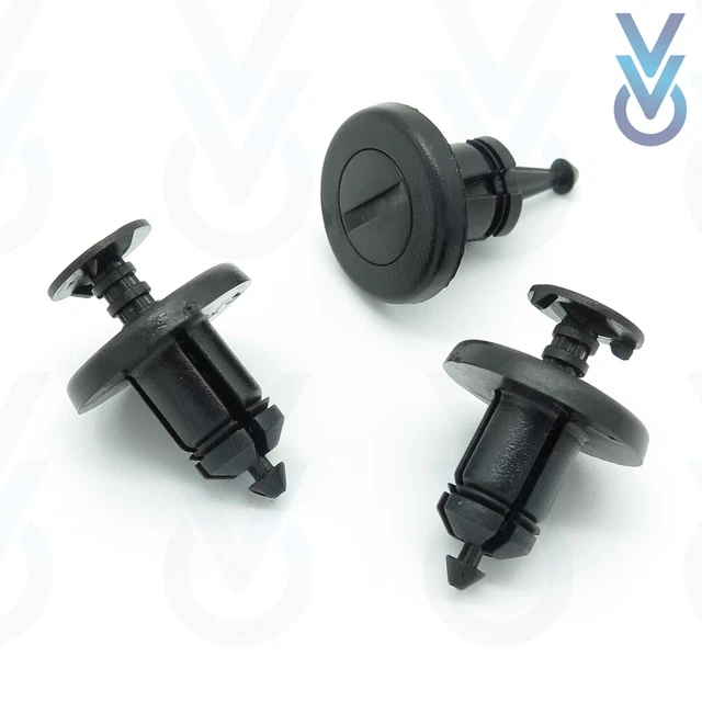 Lot De 10 Clips De Fixation Pour Calandre Mercedes - Référence A1239900092 - Gris Foncé - 8
