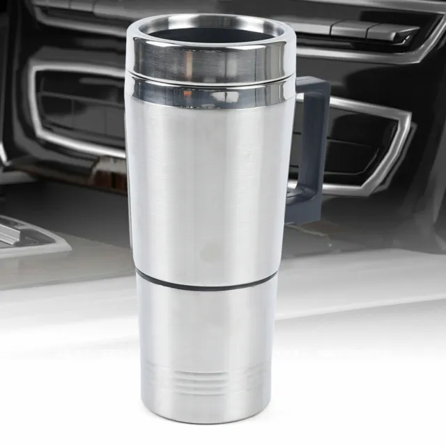 Portable Electric Car Coffee Maker Auto Mug Heating Cup Kettle Stainless Steel