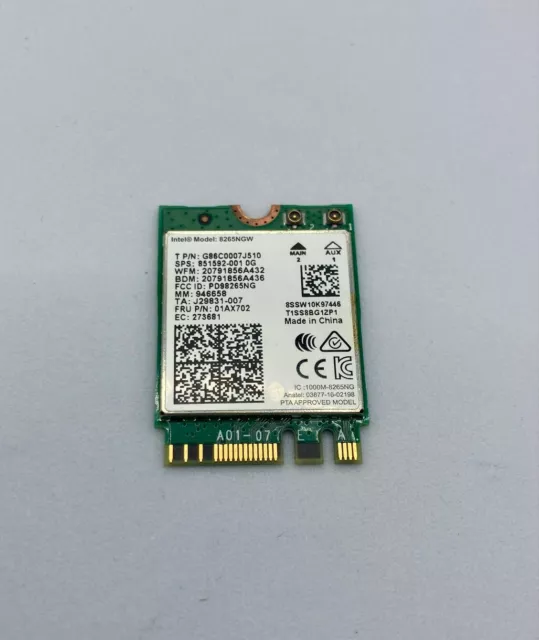 Lenovo ThinkPad - WLAN-Karte - 8265NGW - 01AX702 01AX721