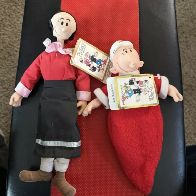 VINTAGE PRESENTS OLIVE Oyl And Sweet Pea Doll Popeye the sailor man $55 ...