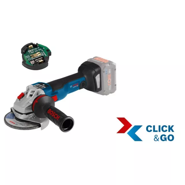 Bosch Batterie-Meuleuse Gws 18V-10 Noir 18 Volt, Sans Batterie, Charge Chargeur,