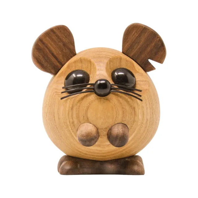 Ingolf The Large Mouse By Fablewood Wooden Animal Figurine Danish Contemporary