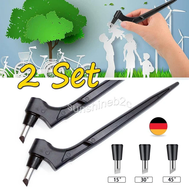 2x Schneide Papier Schneidwerkzeuge mit Werkzeug Craft Messer 360-Grad Klinge