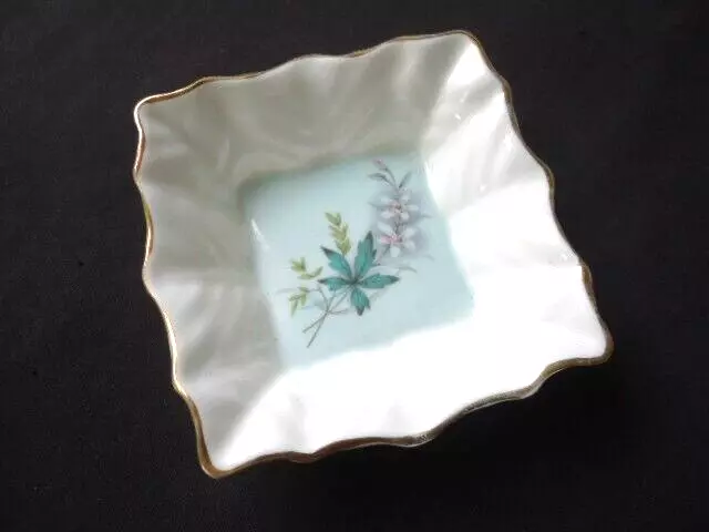 vintage queen anne louise  pin jam butter dish small bowl tea bag holder