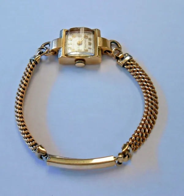 VINTAGE LONGINES 14K Solid Yellow Gold Case Woman's Wrist Watch - L ...