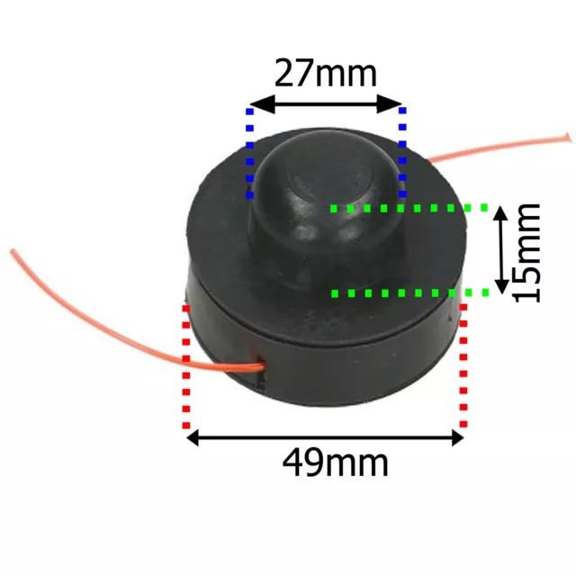 Line Spool Feed Cord for CHALLENGE XTREME MIGZP250 Grass Trimmer Strimmer x 3 2