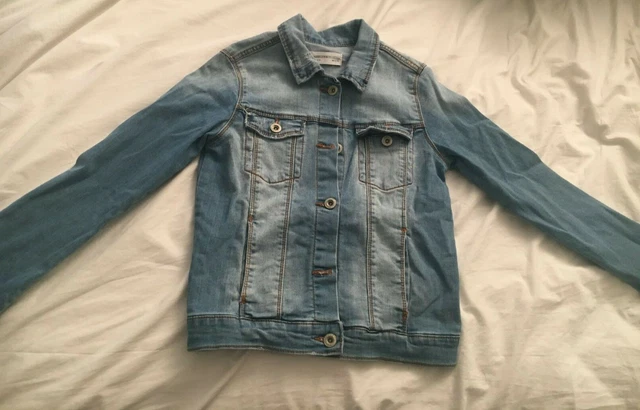 zara girls age 10 (140 cm) blue denim jacket