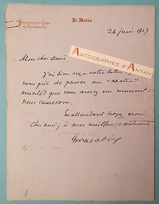 KODAK étonnante lettre ♦ L.A.S 1910 Signataire à identifier Pierre Richard 