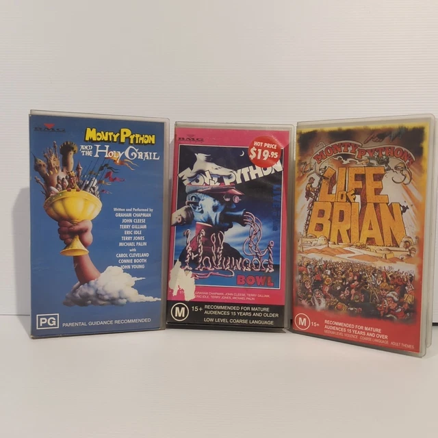 MONTY PYTHON VHS Life Of Brian, Live At The Hollywood Bowl The