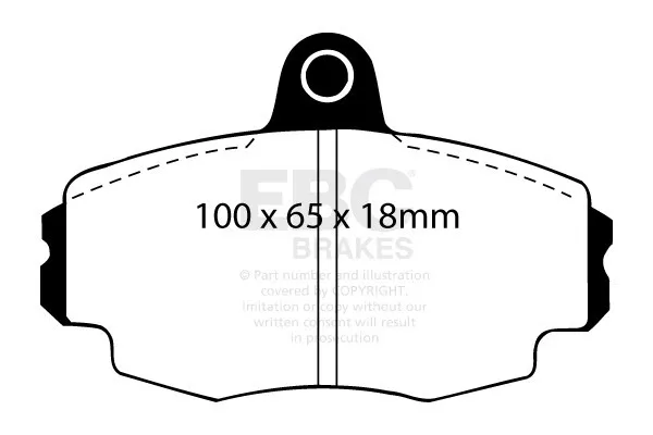 EBC Front Bluestuff Brake Pads for Renault 5, 9, 19, 20, 21, 25, 30, Citroen ZX