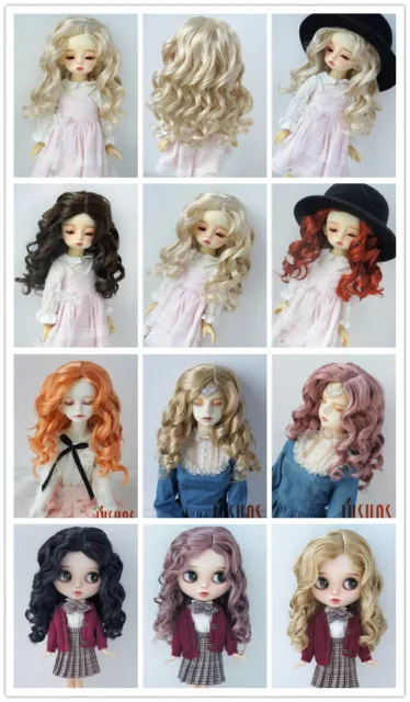 JD340 Curly BJD Synthetic Mohair Wig For OB11 YOSD MSD SD Doll Hair All Size Wig