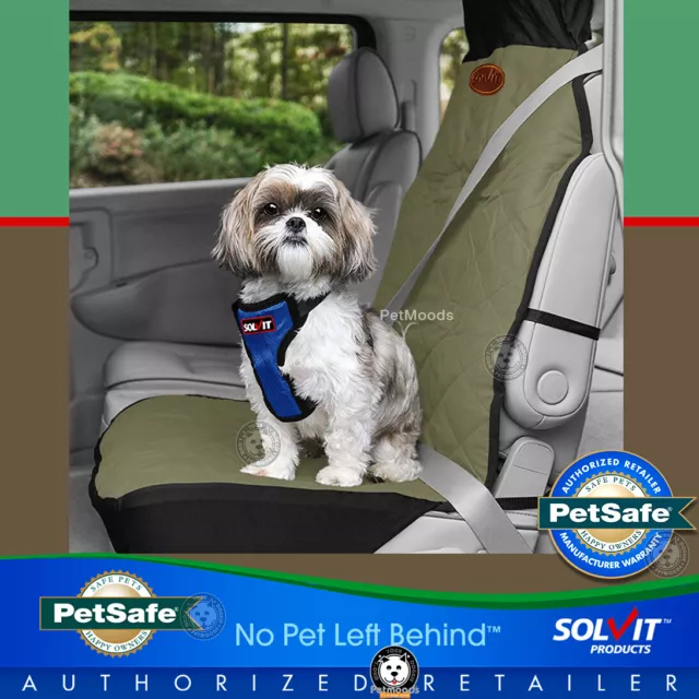 PetSafe Quilted Bucket Seat Cover Khaki Green by Solvit